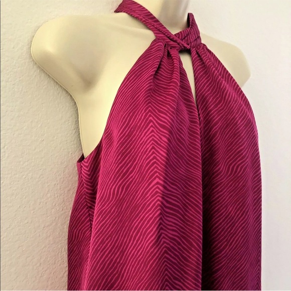 ☀️Top high neck smocked pink sleeveless - Picture 5 of 6